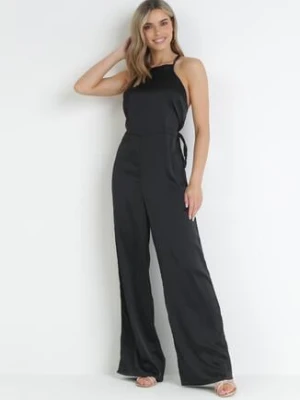 Czarny Kombinezon na Cienkich Ramiączkach Agnella jus de pom