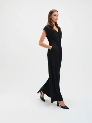 Czarny kombinezon z błyskiem Top Secret