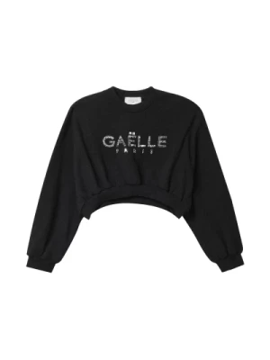 Czarny Komplet Bluza Bawełniana Damska Gaëlle Paris