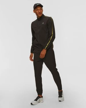 Czarny Komplet Dresowy Męski Lacoste X Novak Djokovic