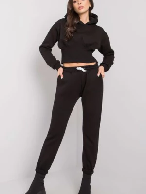 Czarny komplet dresowy ze spodniami Ambretta Ex Moda