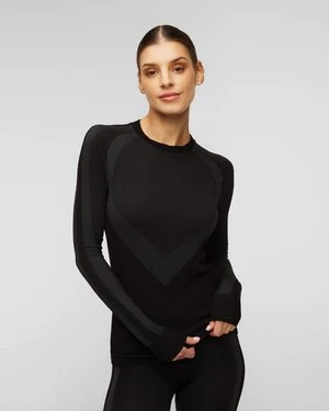 Czarny longsleeve bezszwowy damski We Norwegians Racer