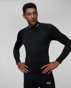 Czarny longsleeve termoaktywny męski Helly Hansen H1 Pro Seamless Graphene Top