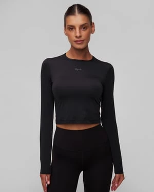 Czarny Longsleeve Treningowy Damski Rapha Active