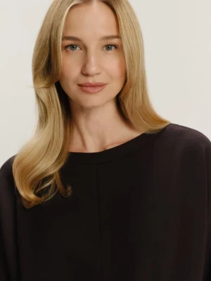 Czarny longsleeve w stylu basic Greenpoint