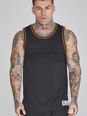 Czarny męski bezrękawnik do koszykówki SikSilk