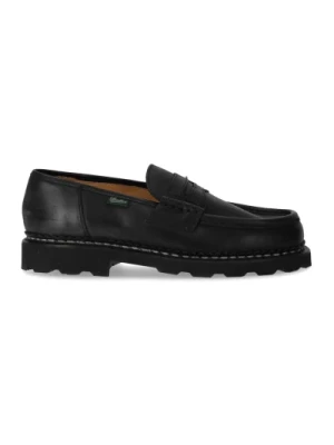 Czarny norweski szew loafer Paraboot