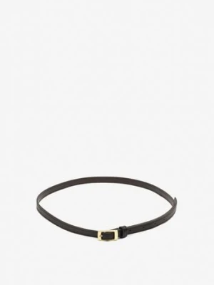 Czarny Pasek Cienki z Prostokątną Klamrą Voreyna jordan