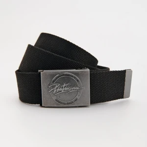 Czarny pasek materiałowy House