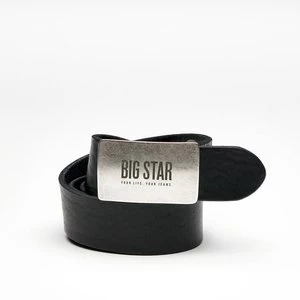 Czarny Pasek Męski Big Star Ozdobna Klamra Big Star Accessories