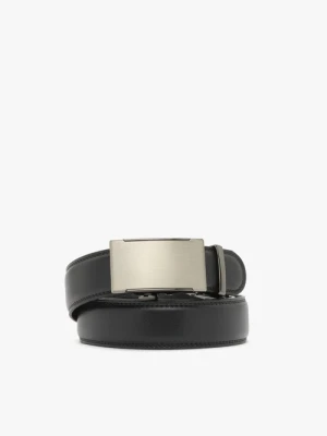 Czarny pasek męski Ryłko