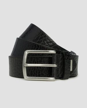 Czarny Pasek Skórzany Męski Alberto Leather Belt