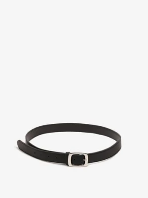 Czarny Pasek z Ekoskóry i Klamerką Verchia