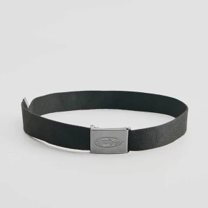 Czarny pasek z metalowym zaciskiem i motywem w stylu graffiti House