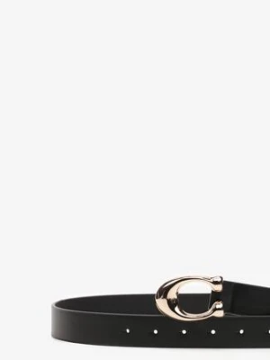 Czarny Pasek ze Złotą Klamrą Oncia