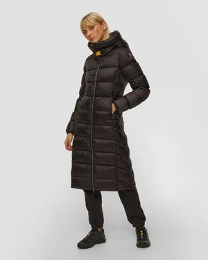 Czarny Płaszcz Puchowy Damski Parajumpers Leah
