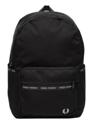 Czarny Plecak z Logo Fred Perry