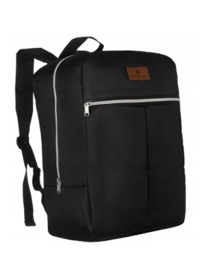 Czarny podróżny plecak-bagaż podręczny do samolotu Peterson