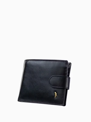 Czarny portfel męski skórzany murano Puccini