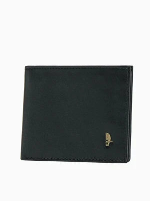 Czarny portfel męski ze skóry naturalnej Puccini