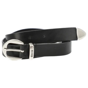 Czarny Skórzany Damski Pasek Big Star