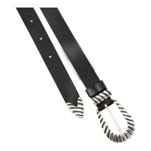 Czarny Skórzany Damski Pasek Big Star
