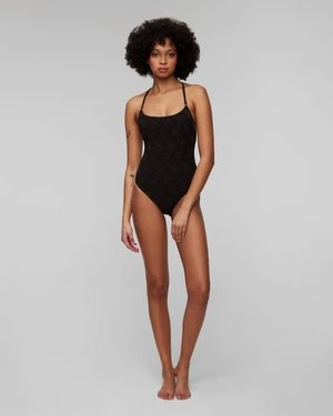 Czarny Strój Kąpielowy Jednoczęściowy Damski Seafolly Scoop Neck One Piece