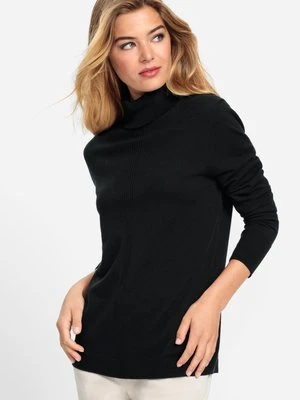 Czarny sweter damski Eva ze stójką - Tres Chic Olsen