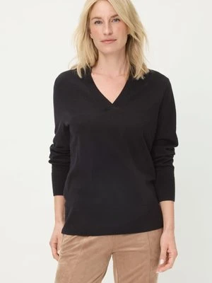 Czarny sweter Eva z dekoltem V – Urban Wild Olsen