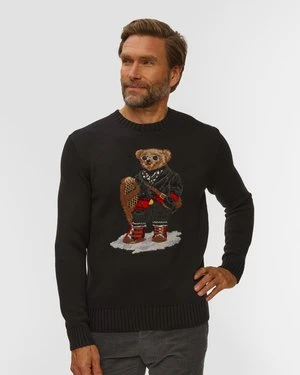 Czarny Sweter Męski Polo Ralph Lauren