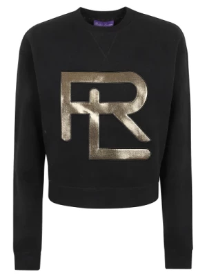 Czarny Sweter Moda Damska Ralph Lauren