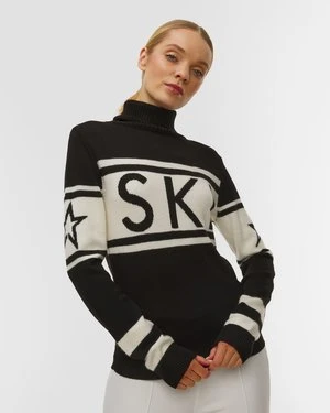 Czarny Sweter Wełniany Damski Perfect Moment Schild