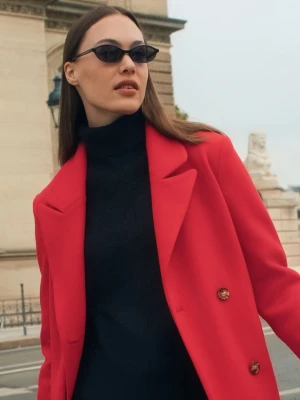 Czarny sweter z golfem Top Secret