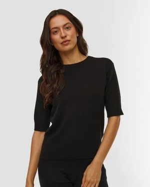 Czarny Sweter Z Kaszmiru Damski Allude