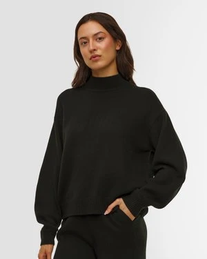 Czarny Sweter Z Kaszmiru Damski Kujten Fany