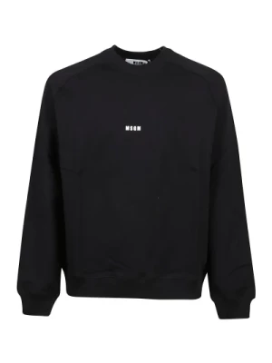 Czarny Sweter z Logo Msgm