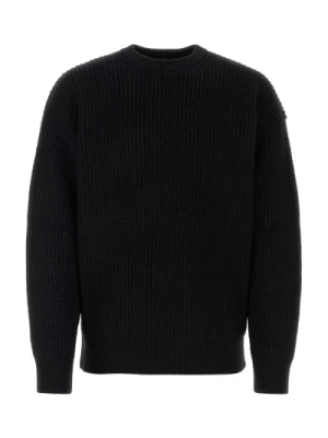 Czarny sweter z mieszanki wełny Marine Serre