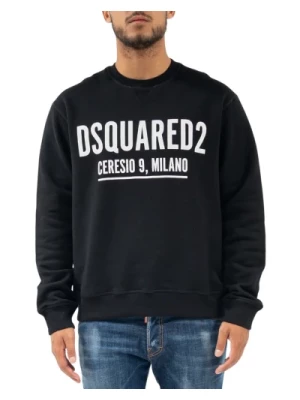 Czarny Sweter z Najnowszej Kolekcji Dsquared2
