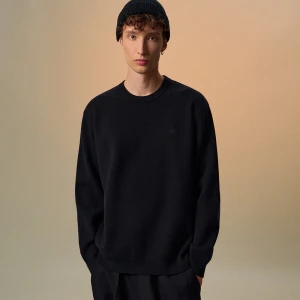 Czarny sweter z okrągłym dekoltem House