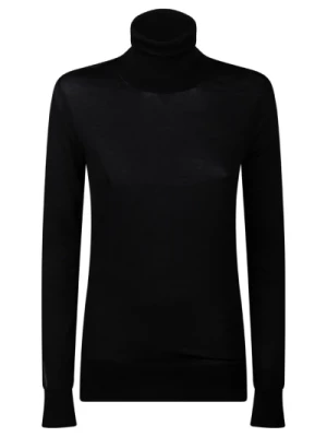 Czarny Sweter z Przezroczystym Panelem Calvin Klein