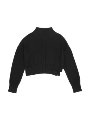 Czarny Sweter z Wyciętymi Szczegółami MM6 Maison Margiela