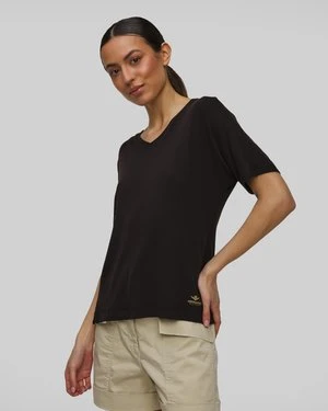 Czarny T-shirt Damski Aeronautica Militare