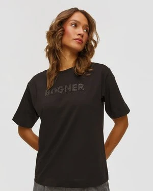Czarny T-shirt Damski Bogner Heda