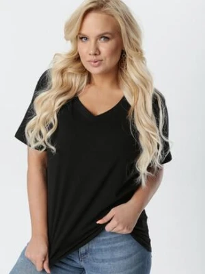 Czarny T-shirt Genilin glo-story