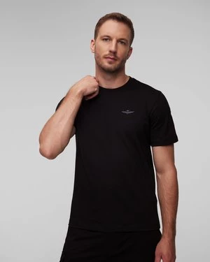 Zdjęcie produktu Czarny T-shirt Męski Aeronautica Militare