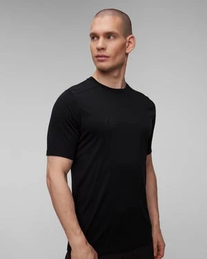 Czarny T-shirt Męski Arcteryx Ionia Mw Arc Logo Ss M