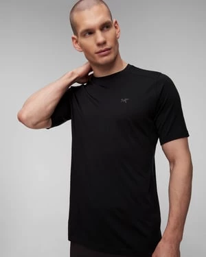 Czarny T-shirt Męski Arcteryx Ionia Mw Ss M