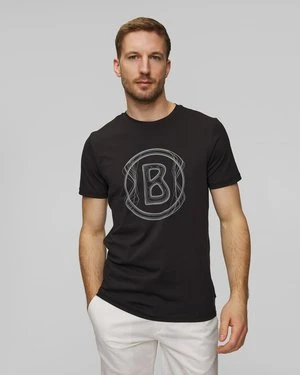 Czarny T-shirt Męski Bogner Roc