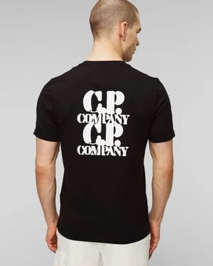 Czarny T-shirt Męski C.p. Company CP Company