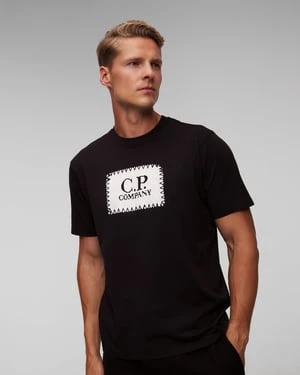 Czarny T-shirt Męski C.p. Company CP Company